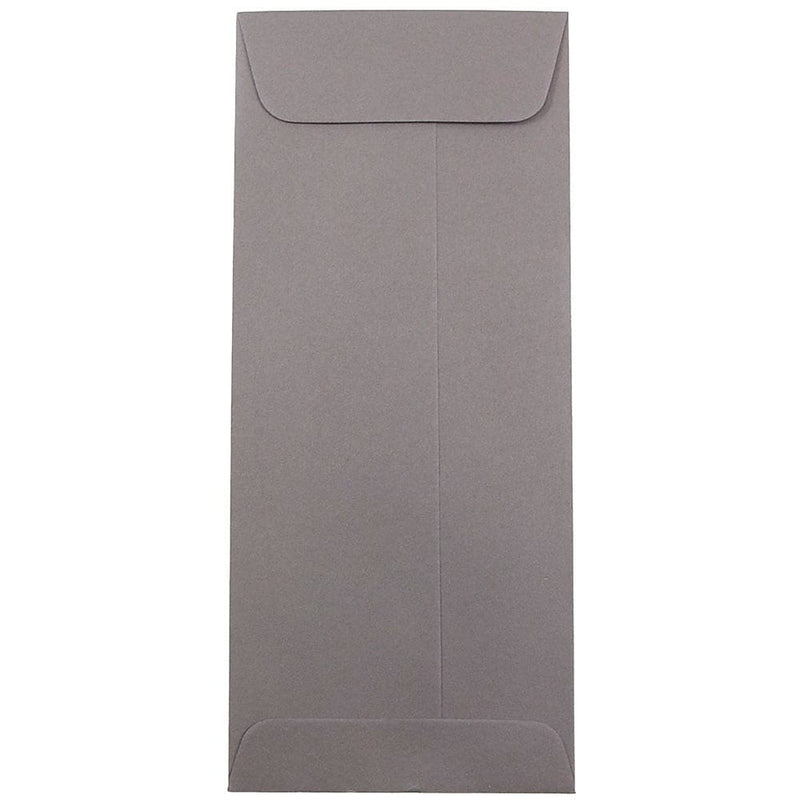 JAM Paper #10 Policy Business Envelopes, 4 1/8" x 9 1/2", Dark Grey, 25/Pack (36396445)