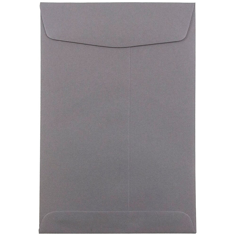 JAM Paper 6" x 9" Open End Catalog Envelopes, Dark Grey, 10/Pack (51285796B)