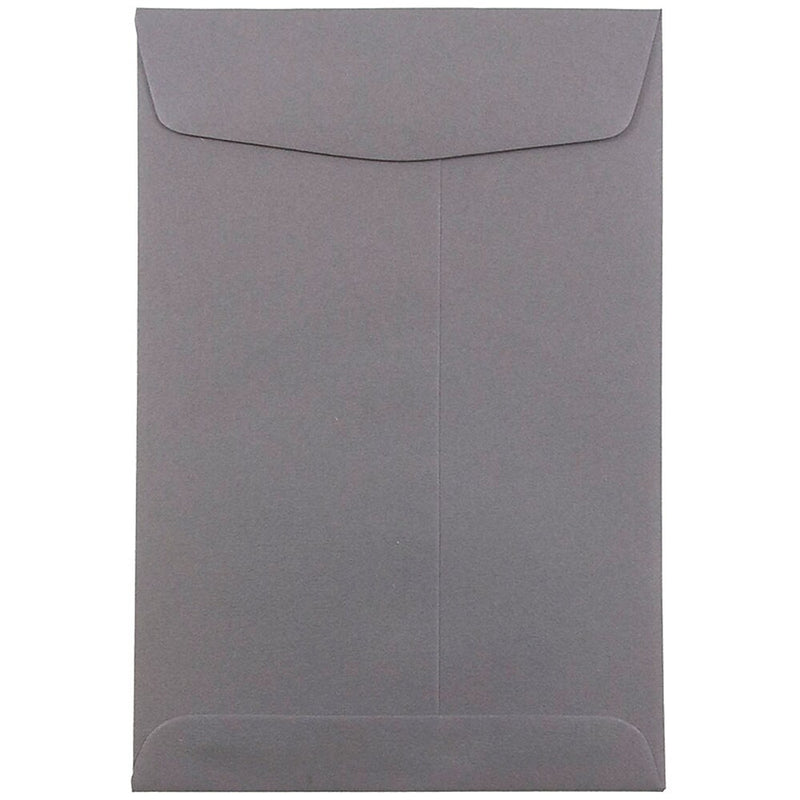 JAM Paper 6 x 9 Open End Catalog Envelopes, Dark Grey, 100/Pack (51285796)