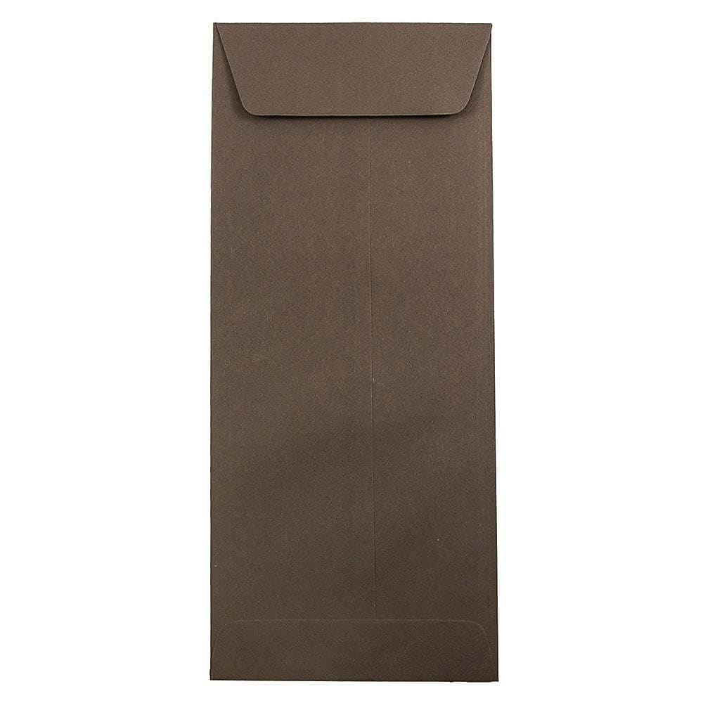 JAM Paper #14 Policy Business Commercial Envelopes, 5 x 11.5, Chocolate Brown Recycled, 25/Pack (90094030)