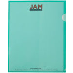 JAM Paper® Plastic Sleeves, 9" x 12", Green, 12/Pack (226325846)