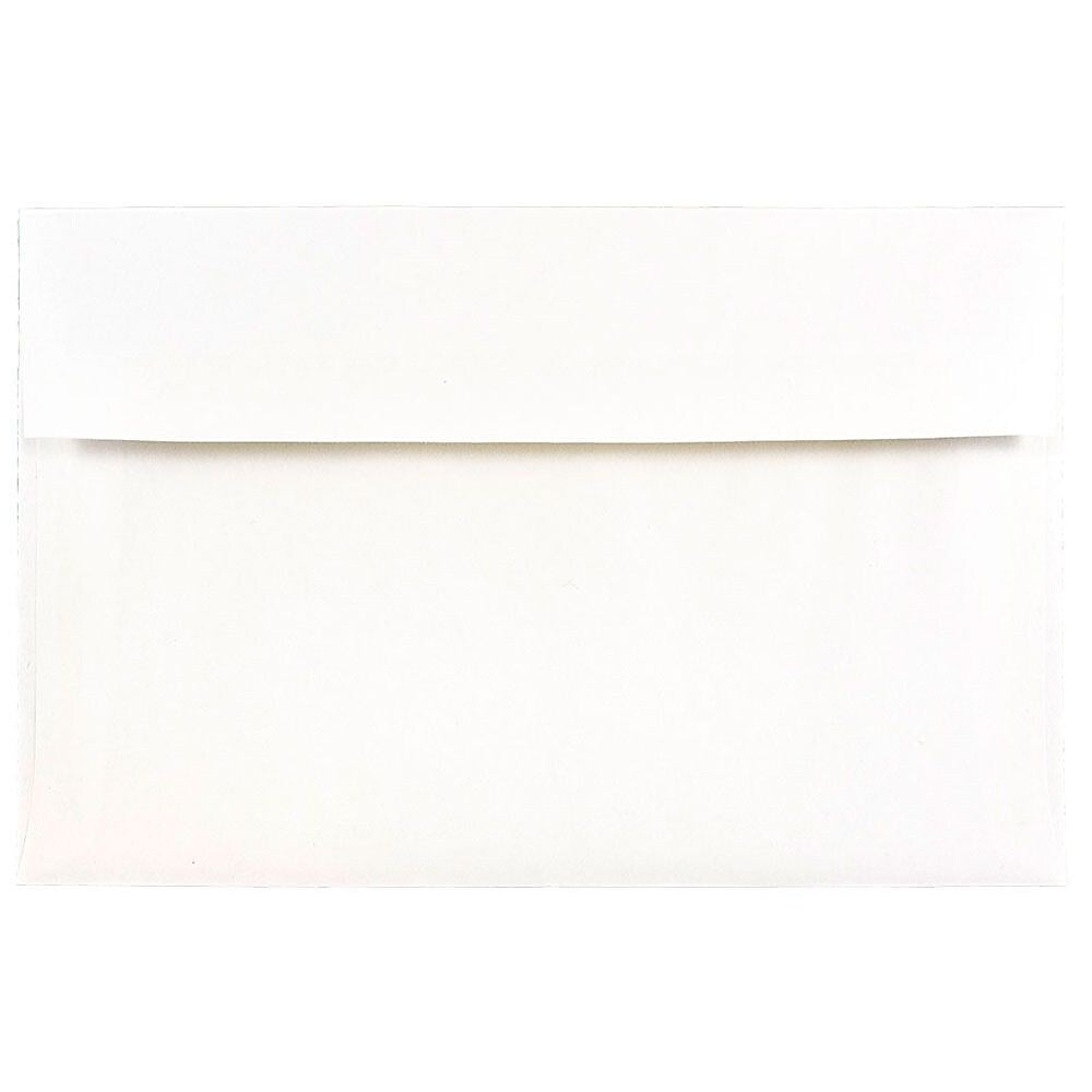 JAM Paper A10 Foil Lined Invitation Envelopes, 6 x 9.5, White with Silver Foil, 25/Pack (900905601)