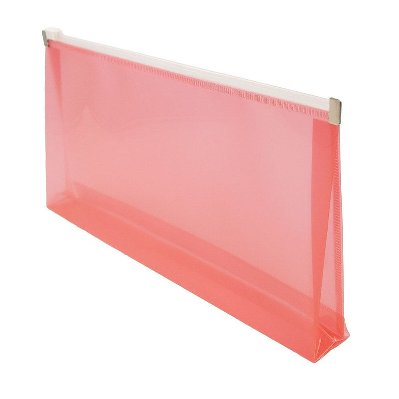 JAM Paper Expanding Wallet with Zipper Closure, 5" x 10", Red, 12/Pack (921Z1RE)