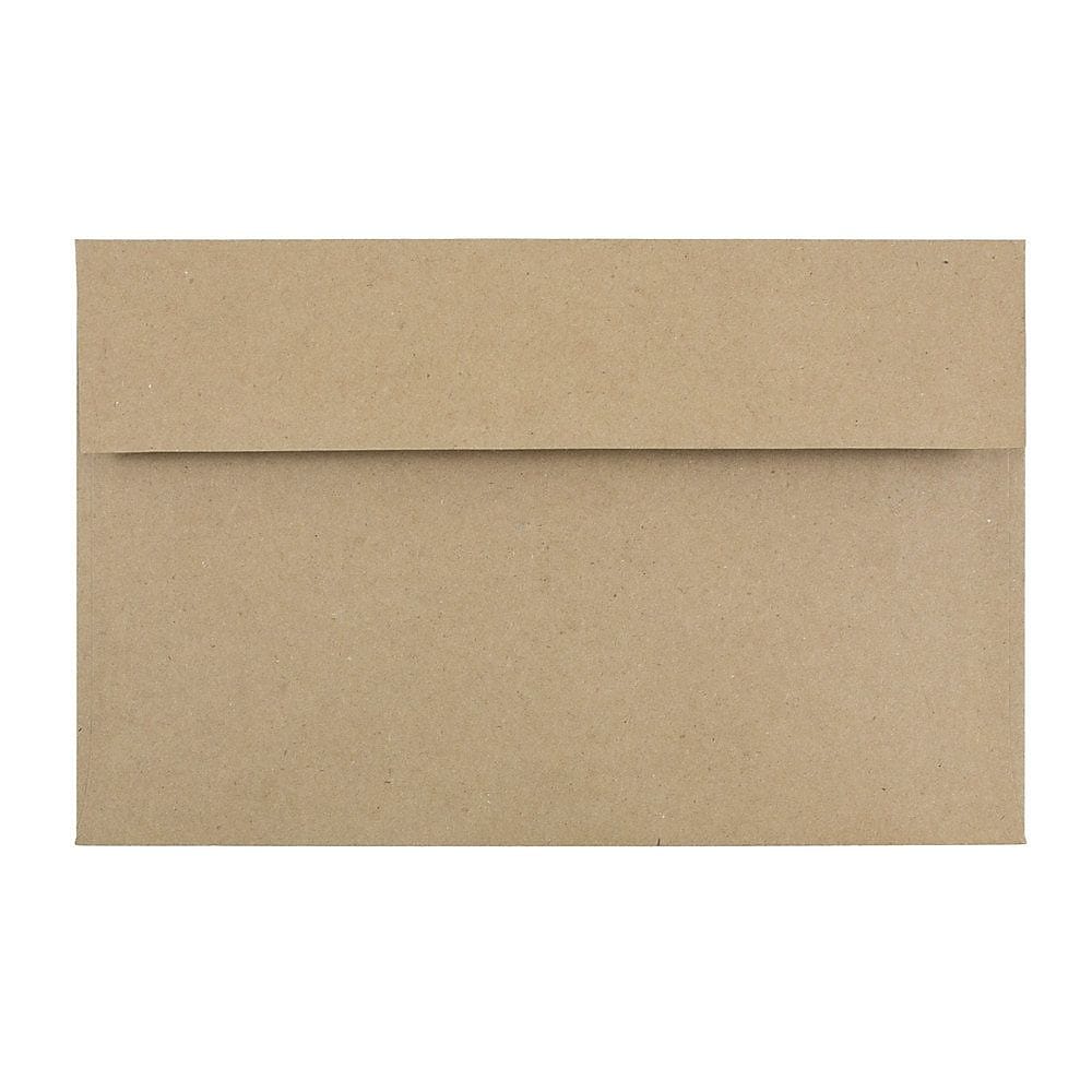 JAM Paper Kraft A10 Invitation Envelopes, 6 x 9.5, Brown Kraft Paper Bag, Bulk 1000/Carton (LEKR850B)
