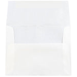 JAM Paper A2 Translucent Vellum Invitation Envelopes, 4.375 x 5.75, Platinum Silver, 25/Pack (PACV616)