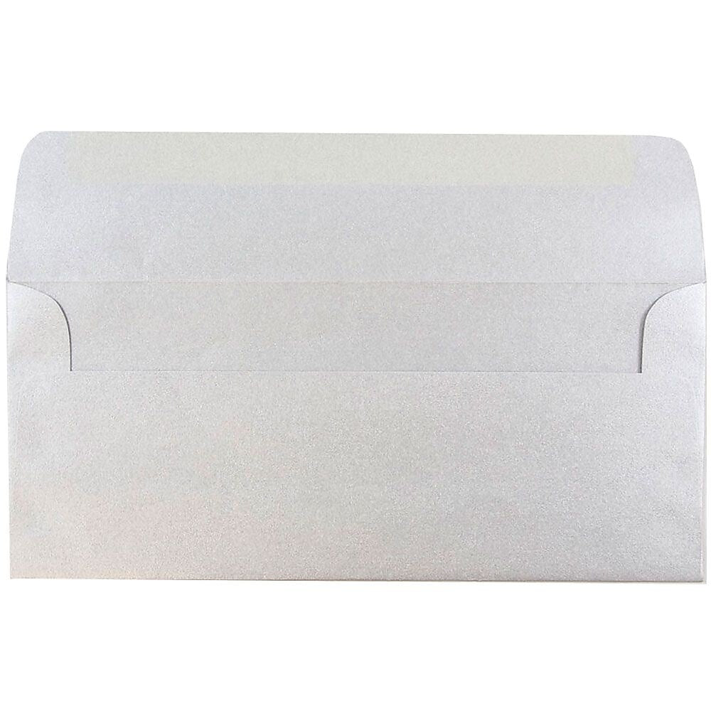 JAM Paper #10 Metallic Business Envelopes, 4.125 x 9.5, Stardream Silver, 25/Pack (SD5360 06)