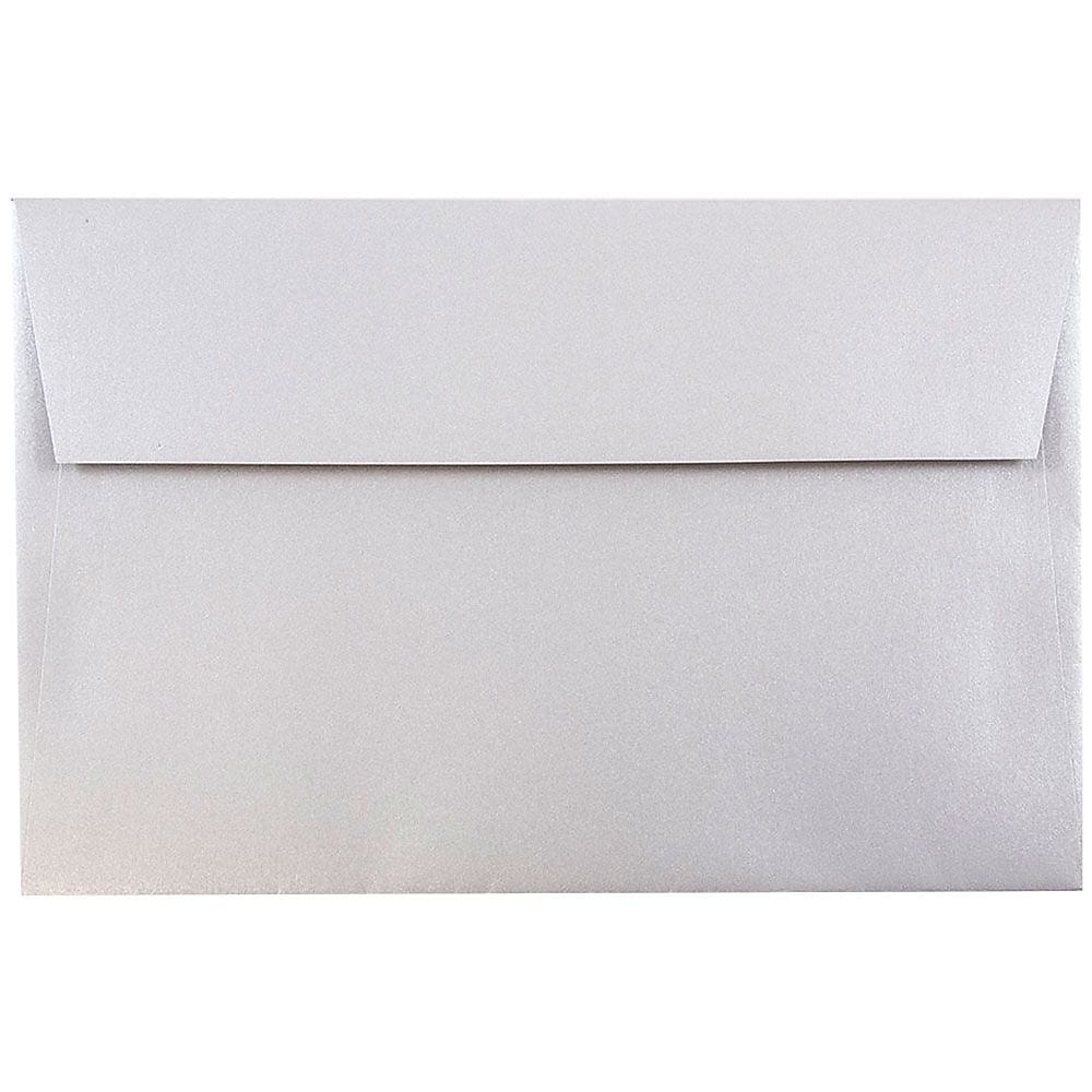 JAM Paper A10 Metallic Invitation Envelopes, 6 x 9.5, Stardream Silver, Bulk 1000/Carton (SD5390 06B)
