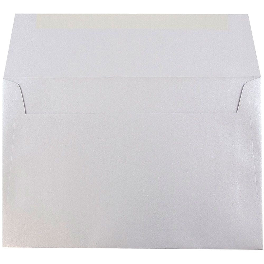 JAM Paper A10 Metallic Invitation Envelopes, 6 x 9.5, Stardream Silver, Bulk 1000/Carton (SD5390 06B)