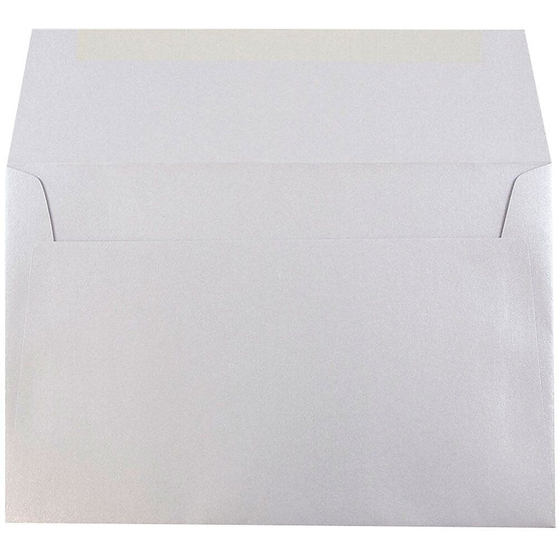 JAM Paper A10 Metallic Invitation Envelopes, 6 x 9.5, Stardream Silver, Bulk 1000/Carton (SD5390 06B)
