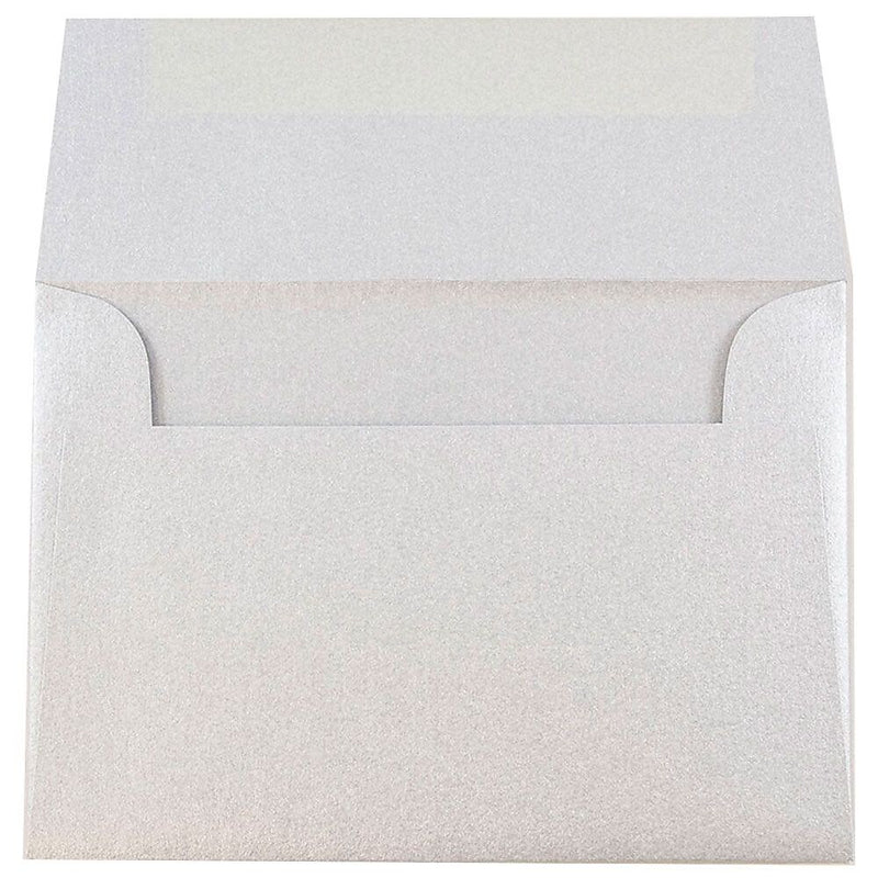 JAM Paper 4Bar A1 Metallic Invitation Envelopes, 3.625 x 5.125, Stardream Silver, Bulk 1000/Carton (V018243B)