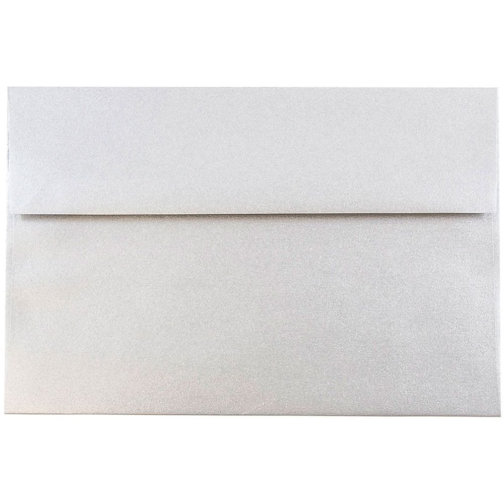 JAM Paper A8 Metallic Invitation Envelopes, 5.5 x 8.125, Stardream Silver, Bulk 1000/Carton (V018294B)