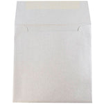 JAM Paper 6 x 6 Square Metallic Invitation Envelopes, Stardream Silver, 25/Pack (V018307)