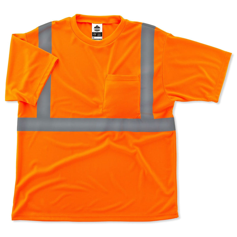 Ergodyne GloWear 8289 Economy T-Shirt, ANSI Class R2, XS, Orange (21511)