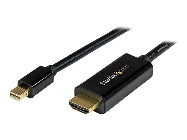 StarTech MDP2HDMM5MB 15.4' Mini DisplayPort/HDMI Audio/Video Cable, Black