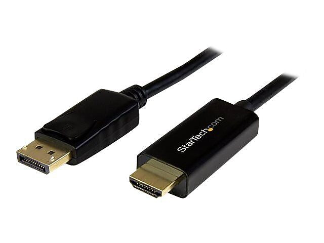StarTech 15.4' HDMI to Display Port Audio/Video Cable, Male to Male, Black (DP2HDMM5MB)