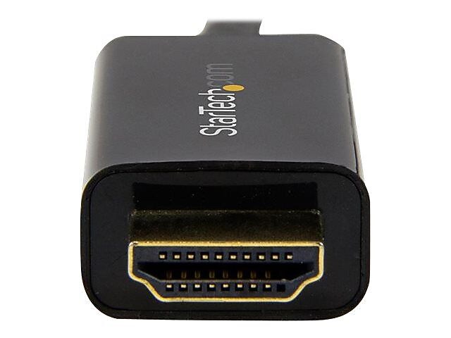 StarTech DP2HDMM3MB 9.84' DisplayPort/HDMI Audio/Video Cable, Black