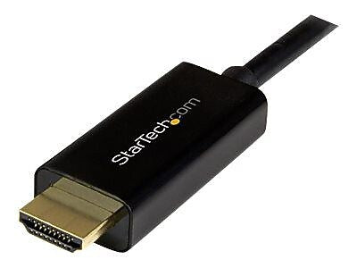 StarTech 15.4' HDMI to Display Port Audio/Video Cable, Male to Male, Black (DP2HDMM5MB)