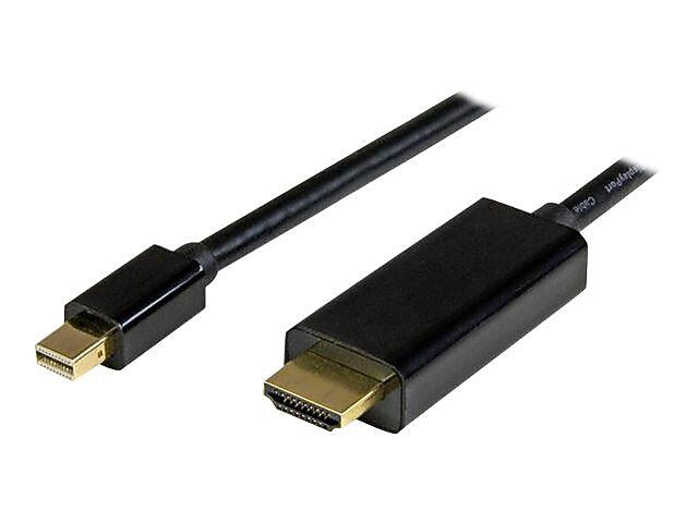 StarTech MDP2HDMM3MB 10' Mini DisplayPort/HDMI Audio/Video Cable, Black