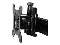 StarTech Dual Monitor Stand, Adjustable Arm, Up to 24", Black (ARMBARDUO)