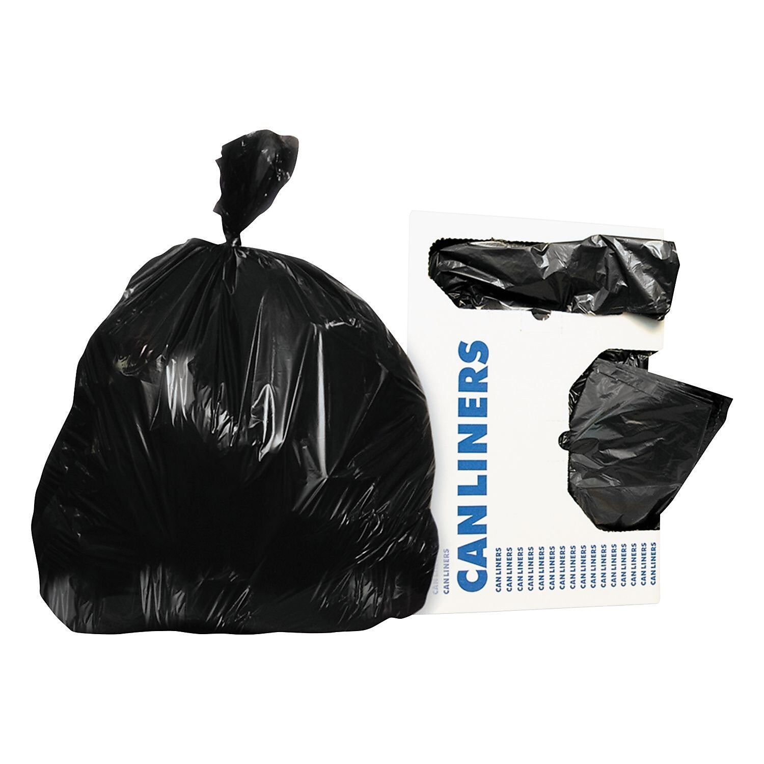 Heritage Low-Density Can Liners, 20-30 Gal, 0.5 Mil, 30 X 36, Black, 250/carton