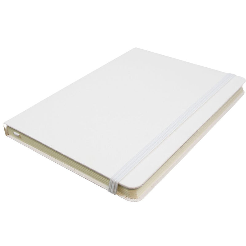 JAM Paper 1-Subject Pocket Notebook, 5" x 7", Wide Ruled, 100 Sheets, White (340526605)