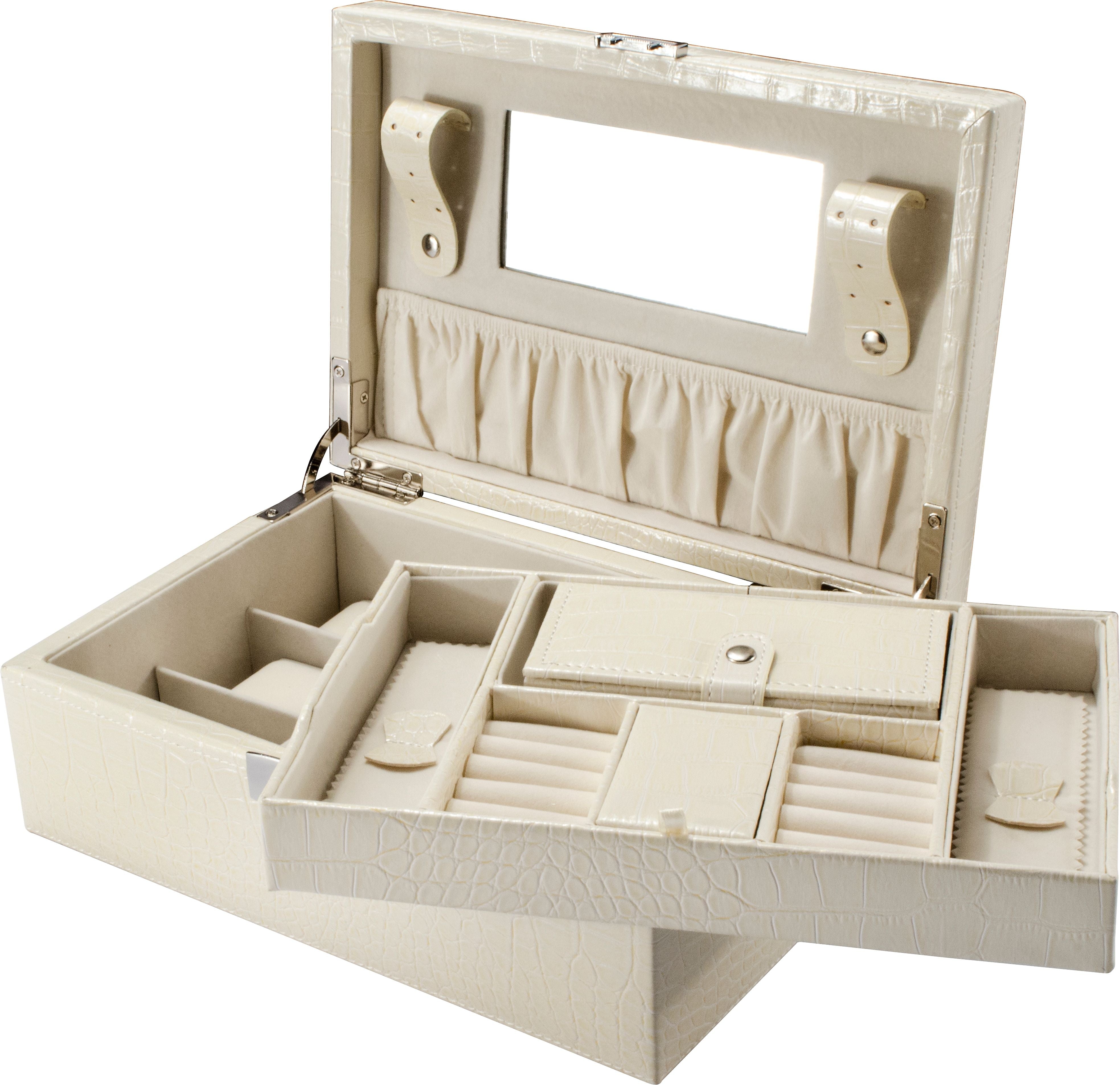 Barska Cheri Bliss Croc Embossed Jewelry Case JC-400 (BF12504)