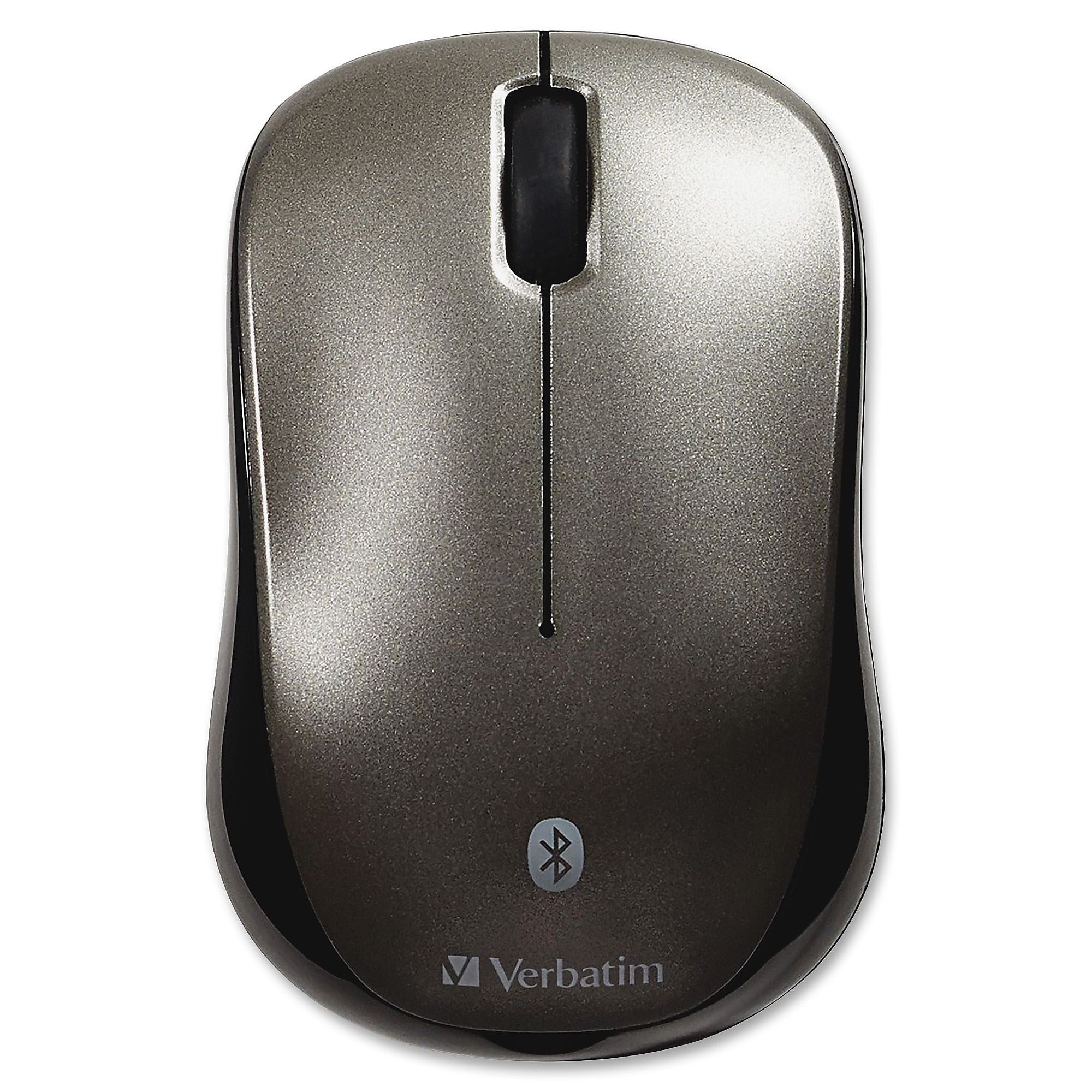 Verbatim 98590 Wireless Ambidextrous Optical Mouse, Gray