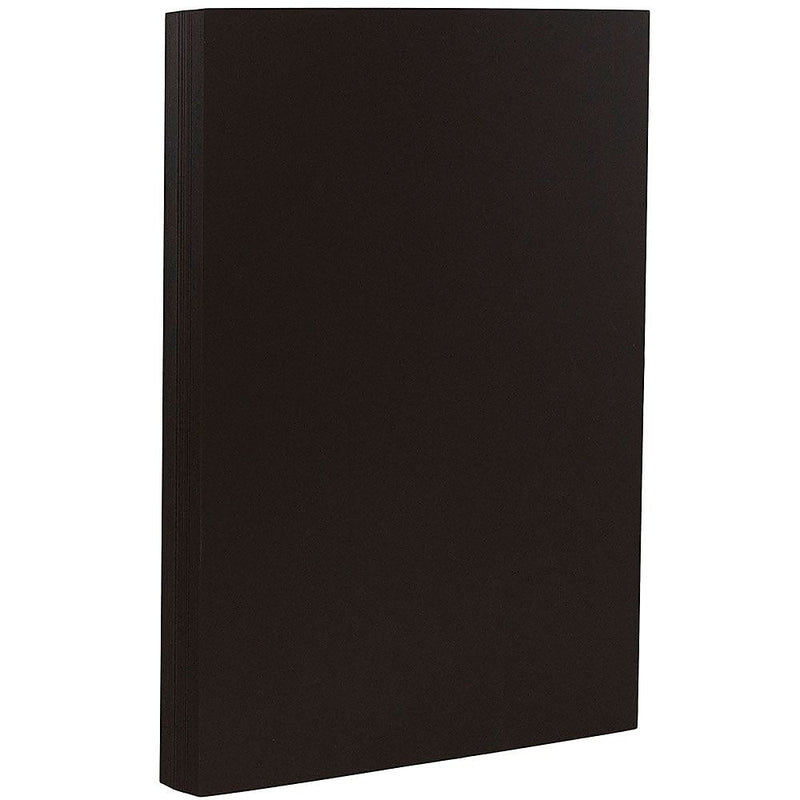 JAM Paper 100 lb. Cardstock Paper, 8.5" x 14", Black, 50 Sheets/Pack (64429505)