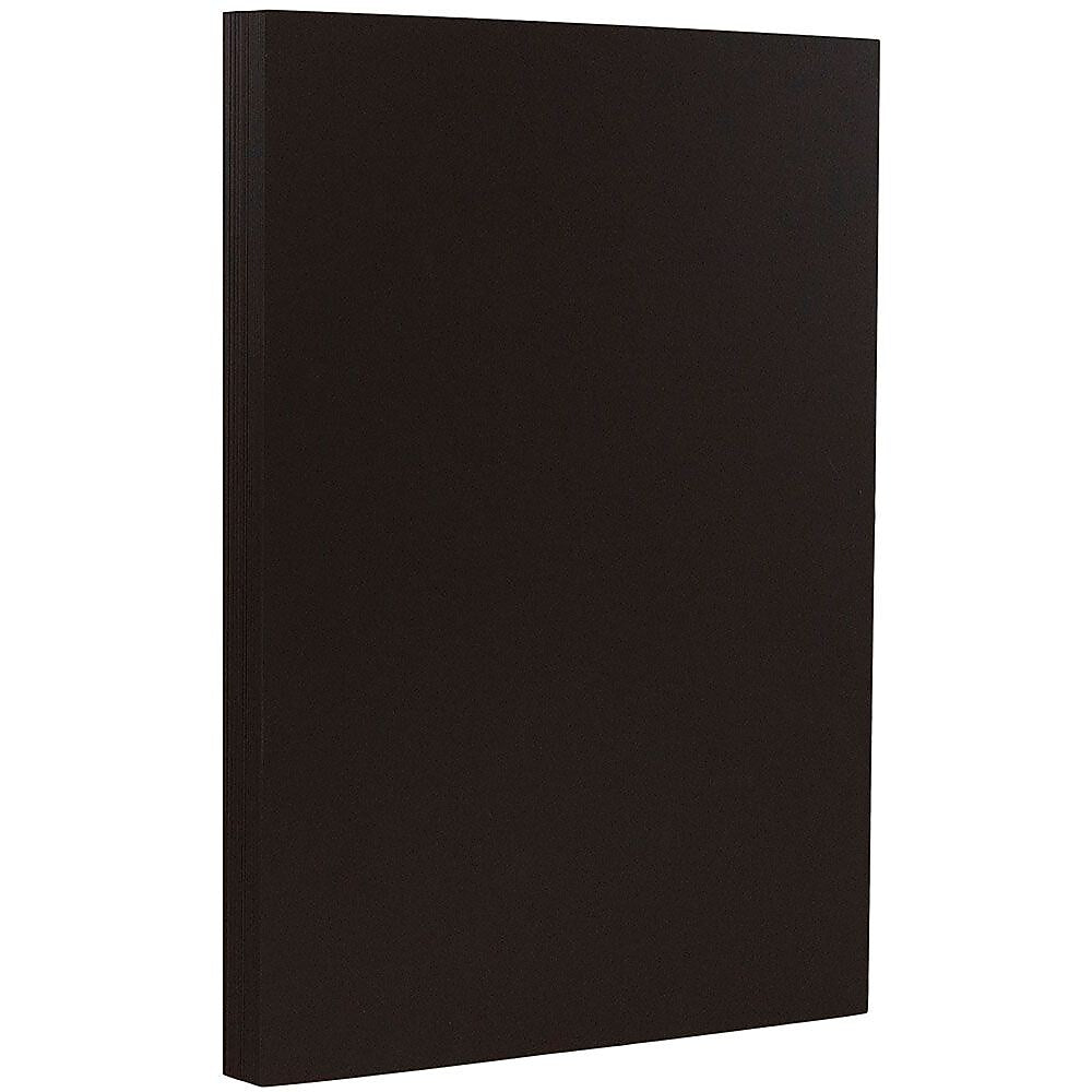 JAM Paper Legal Matte 8.5" x 14" Multipurpose Paper, 28 lbs., Black, 50 Sheets/Pack (64429500)