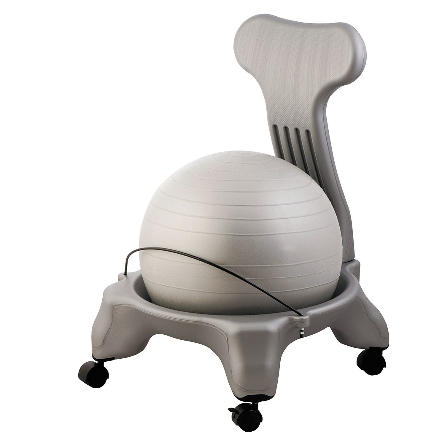 Champion Sports Fitpro Ball Chair, 50 Cm, Pvc, Gray