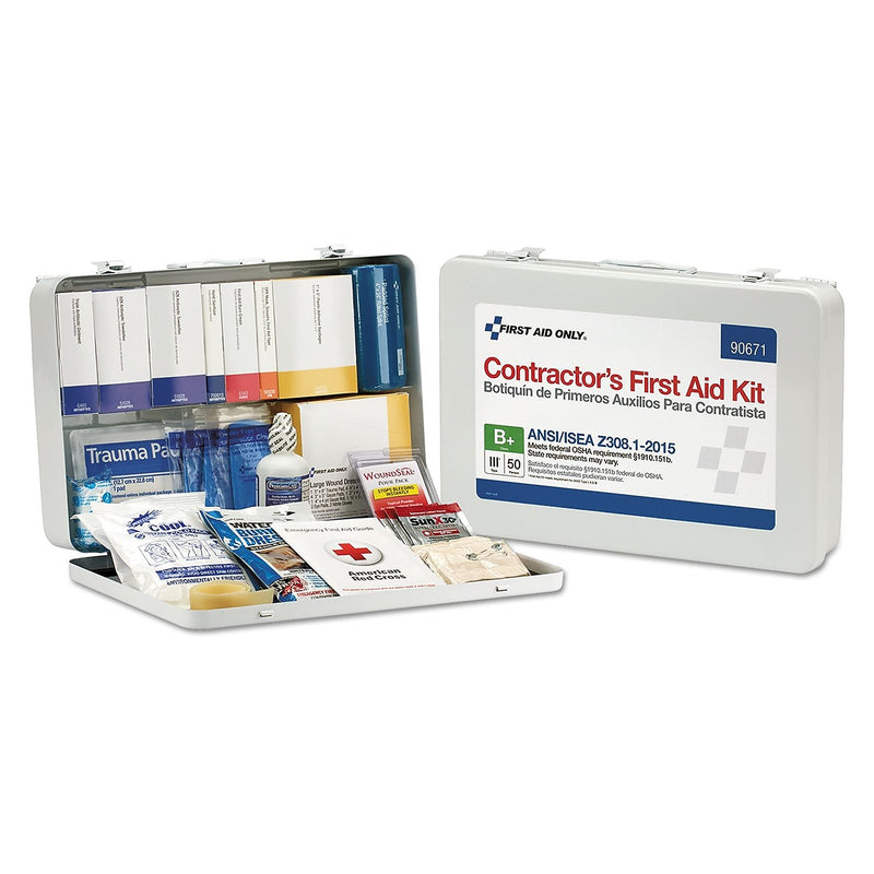 First Aid Only Contractor Ansi Class B First Aid Kit For 50 People, 254 Pieces
