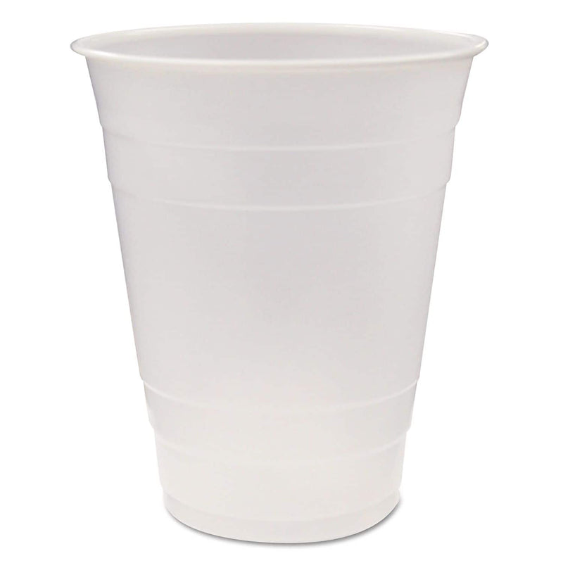 Pactiv Translucent Plastic Cups, 16 Oz, Clear, 80/pack, 12 Pack/carton