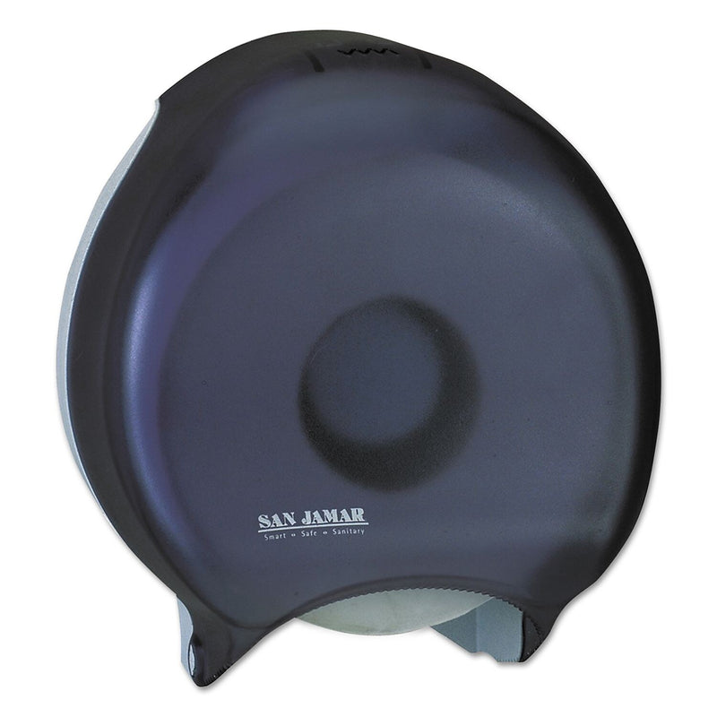 San Jamar Single 12" Jbt Bath Tissue Dispenser, 1 Roll, 12 9/10x5 5/8x14 7/8, Black Pearl
