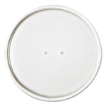 Solo Paper Lids For 16oz Food Containers, White, Vented, 3.9"dia, 25/bag, 20 Bg/ctn