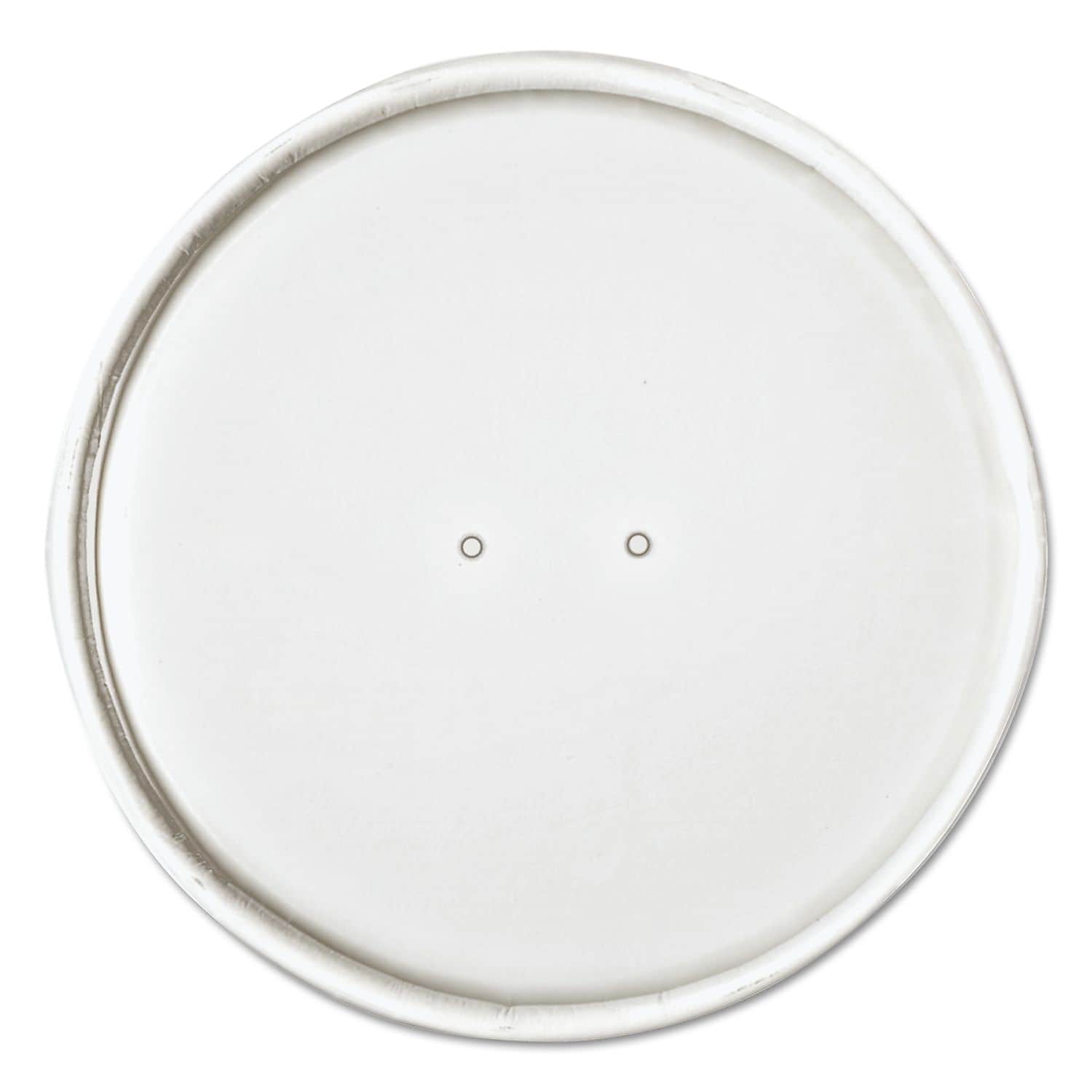 Solo Paper Lids For 16oz Food Containers, White, Vented, 3.9"dia, 25/bag, 20 Bg/ctn
