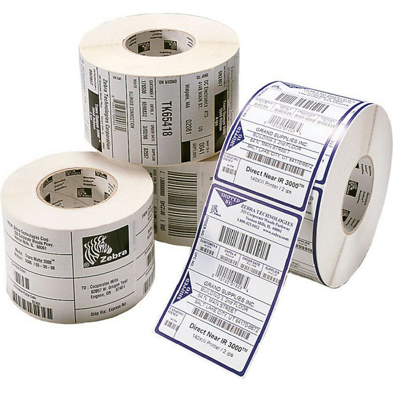 Zebra 4" x 6" Thermal Label, White, 12/Pack (10015347)
