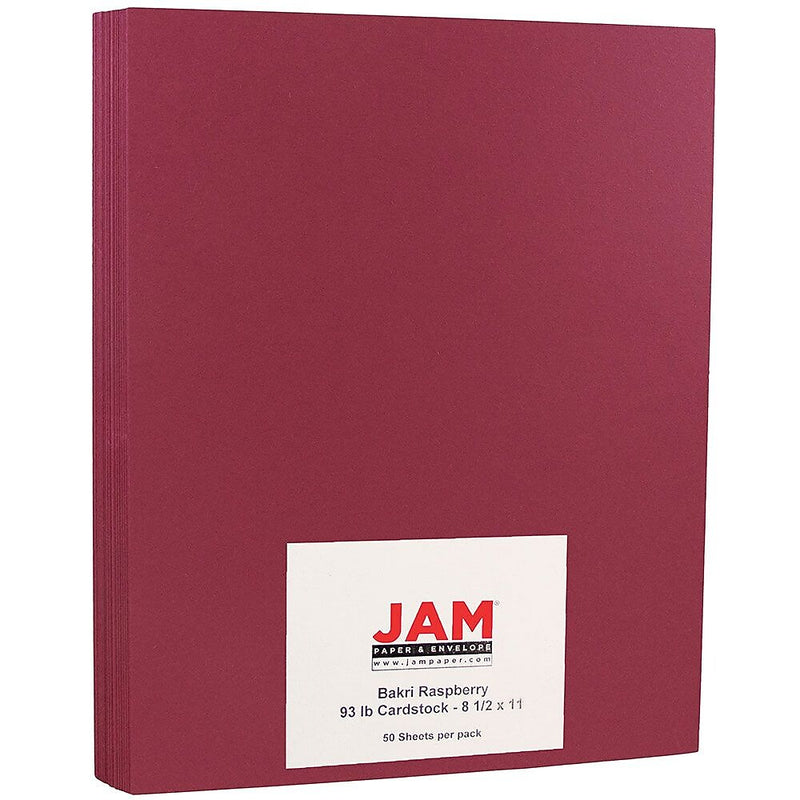 JAM Paper 60 lb. Cardstock Paper, 8.5" x 11", Brown Kraft, 50 Sheets/Pack (64426896)