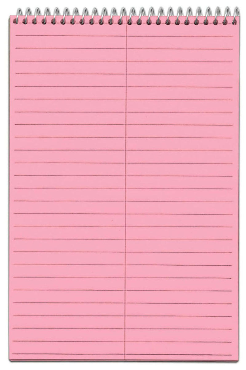 TOPS Prism Steno Pads, 6" x 9", Gregg, Pink, 80 Sheets/Pad, 4 Pads/Pack (TOP 80254)