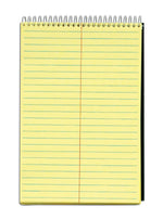 TOPS Docket Steno Book, 6" x 9", Gregg Ruled, Canary, 100 Sheets/Pad (63851)