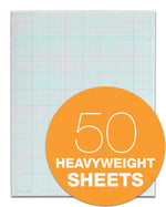 TOPS Notepad, 8.5" x 11", Graph Ruled, White, 50 Sheets/Pad (35081)