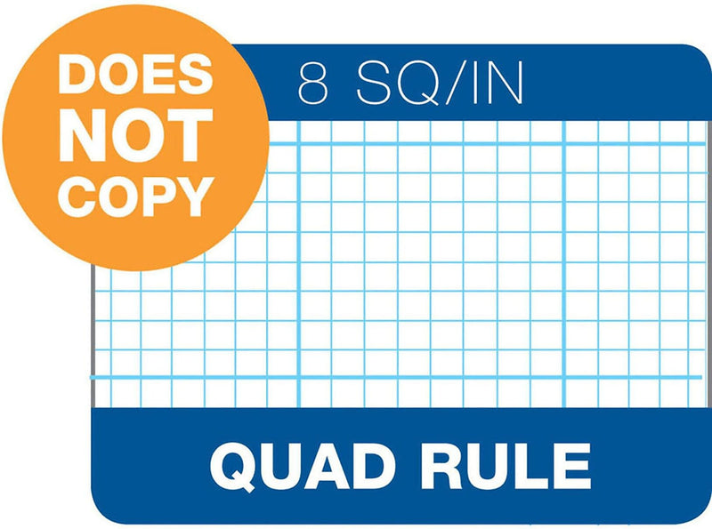 TOPS Notepad, 8.5" x 11", Graph Ruled, White, 50 Sheets/Pad (35081)