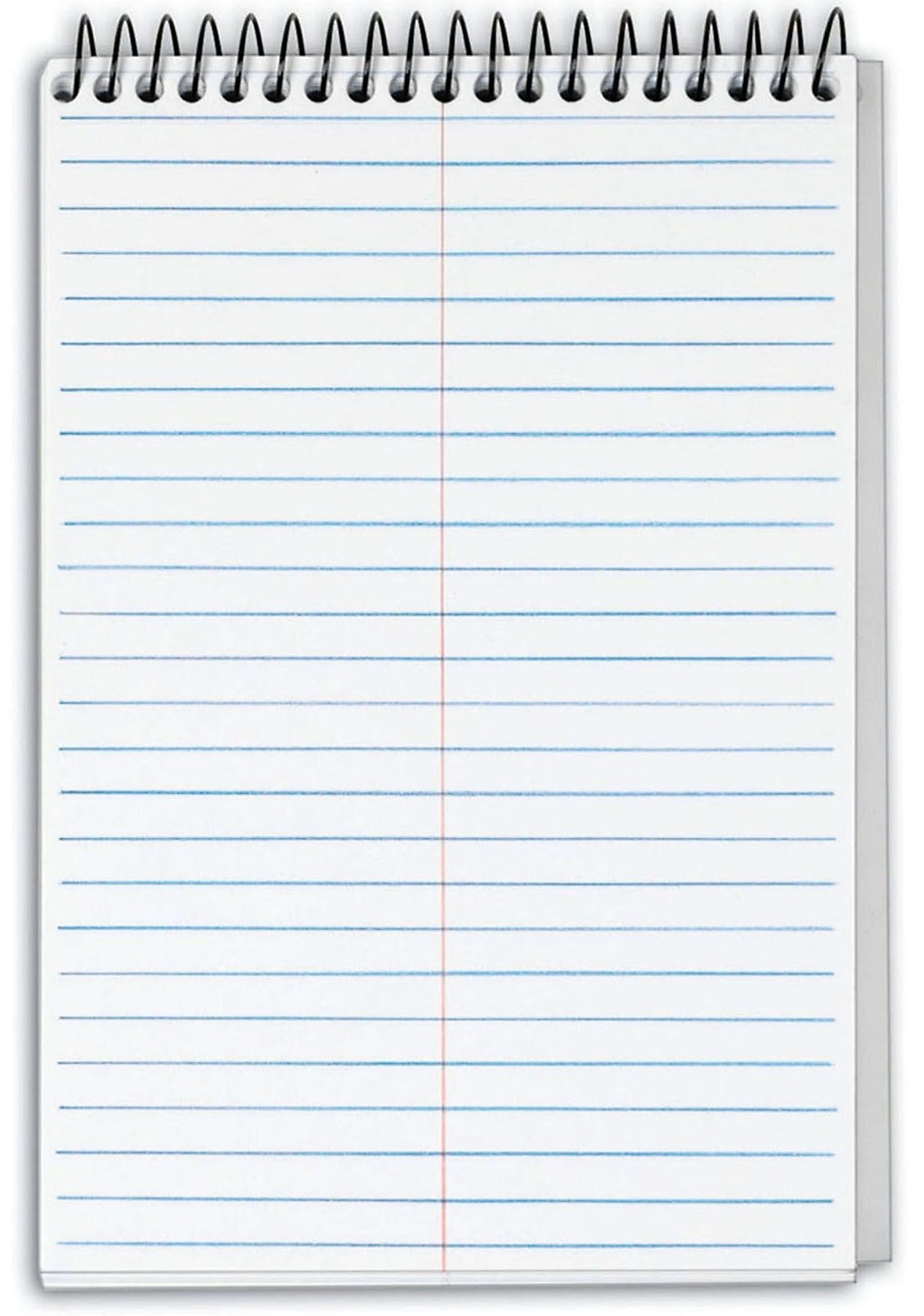 TOPS Docket Gold Steno Pad, 6" x 9", Gregg Ruled, White, 100 Sheets/Pad (99708)