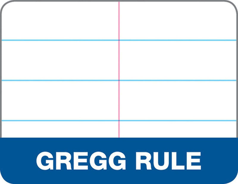 TOPS Docket Gold Steno Pad, 6" x 9", Gregg Ruled, White, 100 Sheets/Pad (99708)