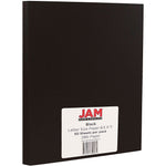 JAM Paper 28 lb. Colored Paper, 8.5" x 11", Black, 50 Sheets/Pack (64429571)