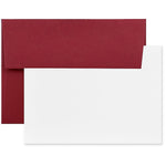 JAM Paper® Blank Greeting Cards Set, A2 Size, 4.375 x 5.75, Dark Red, 25/Pack (304624610)