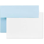 JAM Paper® Blank Greeting Cards Set, A7 Size, 5.25 x 7.25, Baby Blue, 25/Pack (304624580)