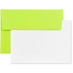 JAM Paper® Blank Greeting Cards Set, 4Bar A1 Size, 3.625 x 5.125, Ultra Lime Green, 25/Pack (304624513)