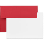 JAM Paper® Blank Greeting Cards Set, 4Bar A1 Size, 3.625 x 5.125, Red Recycled, 25/Pack (304624521)