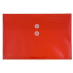 JAM Paper® Plastic Envelopes with Button and String Tie Closure, Legal Booklet, 9.75 x 14.5, Red, 12/Pack (219B1RE)