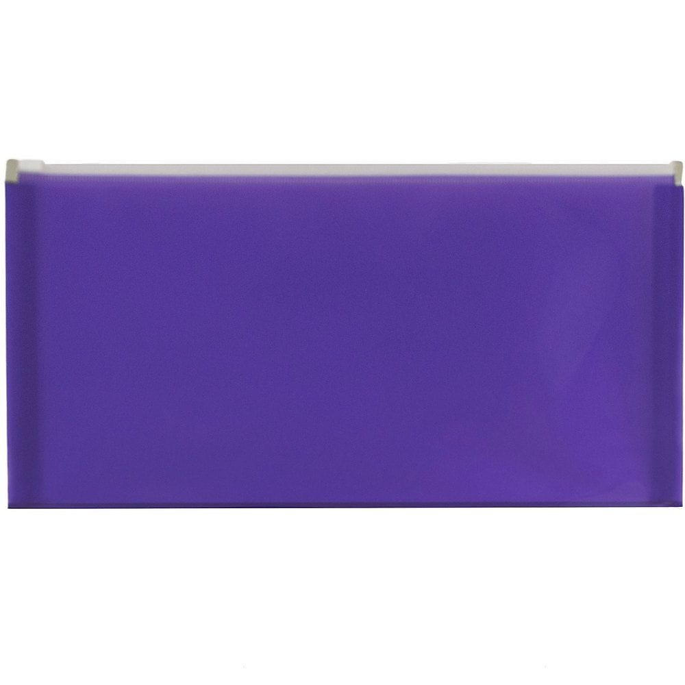 JAM Paper Expanding Wallet with Zipper Closure, Letter, Purple, 12/Pack (921Z1PU)
